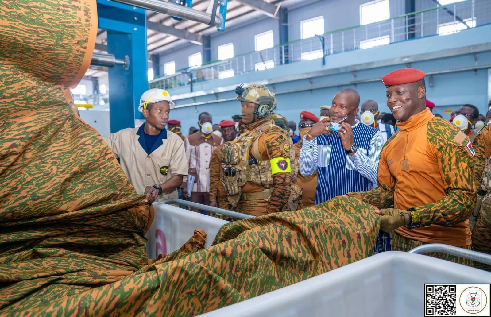 Burkina : le président du Faso inaugure officiellement le complexe industriel Textile des Forces