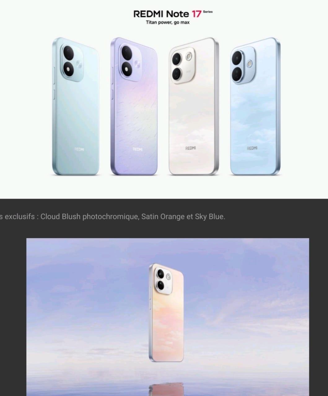Xiaomi révolutionne le segment milieu de gamme avec le REDMI Note 17 Series